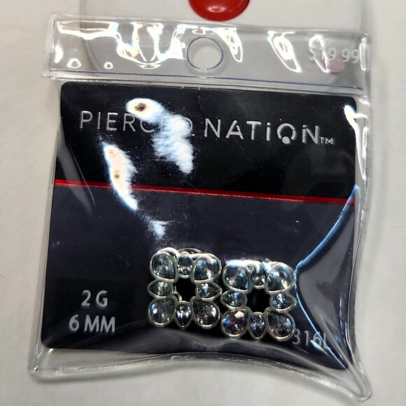 Pierced Nation 2g (6mm) Gauges; Tunnels - Picture 1 of 2